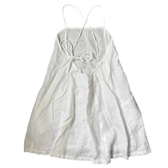 🤍 Vitamin A Nola Mini Dress White EcoLinen - size XS - Picture 4 of 5